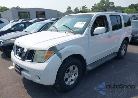 2005 Nissan Pathfinder Se z USA, uszkodzony, nr VIN 5N1AR18U85C757639